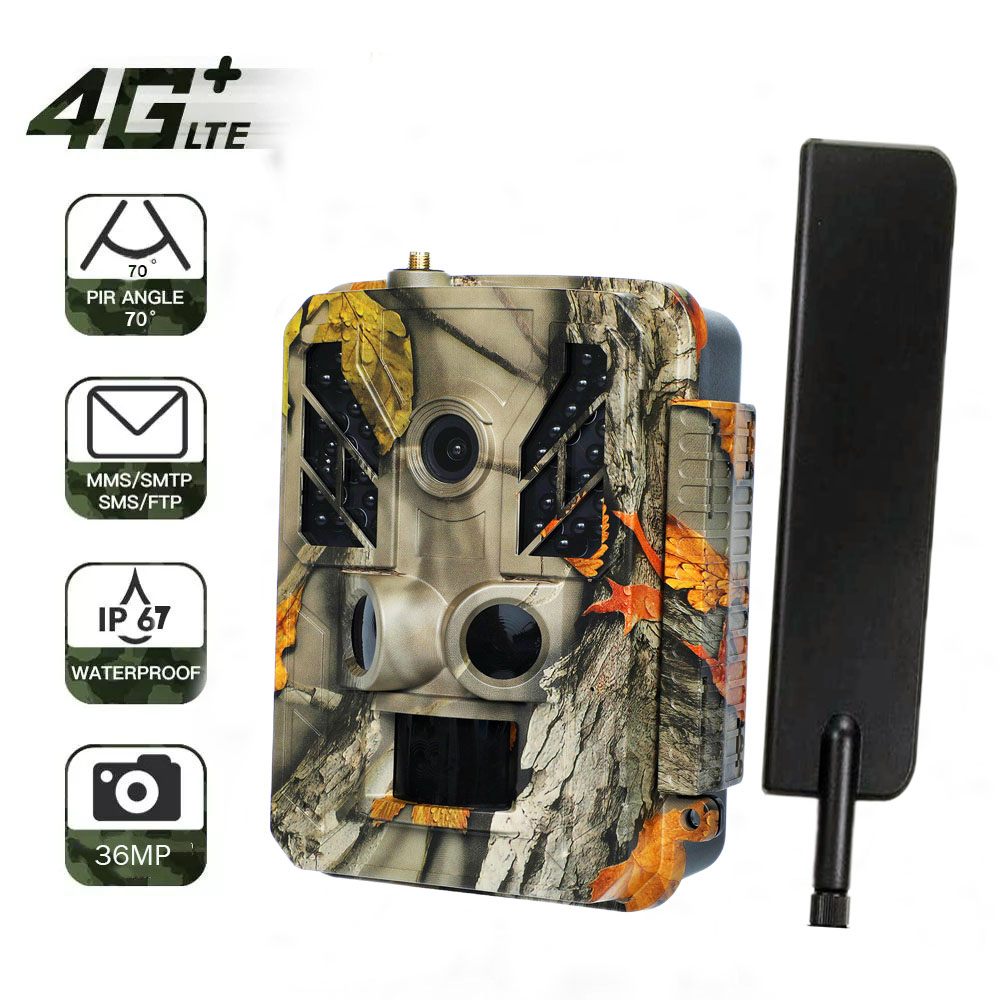 Meilleur Guarder 4G LTE MMS GPRS FTP 36MP APP Commande Chasse Trail Caméra